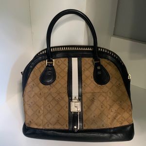 L.A.M.B by Gwen Stefani Carlisle Tote Handbag Signature Print